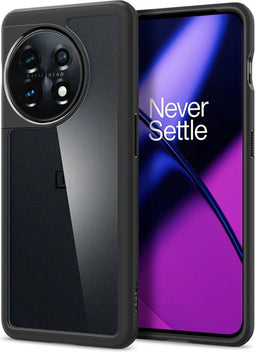 Spigen Ultra Hybrid Hoesje Back Cover geschikt voor OnePlus 11 Transparant / Zwart