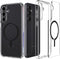 Spigen Ultra Hybrid OneTap | Hoesje Geschikt voor Samsung Galaxy S23 FE | Compatibel met MagSafe | Back Cover | Transparant
