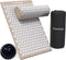 Spijkermat Acupressuur Mat - Shakti Mat met Massagebal en Draagtas - Massagemat 68x42x2 cm Earkings - Grijs/Beige