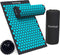Spijkermat Acupressuur Mat - Shakti Mat met Massagebal en Draagtas - Massagemat 68x42x2 cm Earkings - Zwart en Blauw