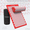 Spijkermat Acupressuur Mat - Shakti Mat met Massagebal en Draagtas - Massagemat 68x42x2 cm Earkings - Rood