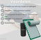 Spijkermat Acupressuur Mat - Shakti Mat met Massagebal en Draagtas - Massagemat 68x42x2 cm Earkings - Groen