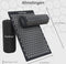 Spijkermat Acupressuur Mat - Shakti Mat met Massagebal en Draagtas - Massagemat 68x42x2 cm Earkings - Zwart