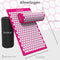 Spijkermat Acupressuur Mat - Shakti Mat met Massagebal en Draagtas - Massagemat 68x42x2 cm Earkings - Roze