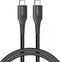 Accezz USB-C naar USB-C kabel - 1 meter - 480 Mbps - Zwart