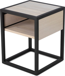 SPINDER DESIGN DIVA ONE-NIGHTSTAND Nachtkast - White Sand / Zwart