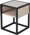 SPINDER DESIGN DIVA ONE-NIGHTSTAND Nachtkast - White Sand / Zwart