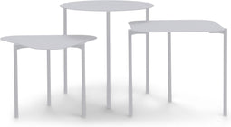 SPINDER DESIGN DO-RE-MI Bijzettafels set van 3 - Grijs