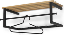 SPINDER DESIGN MARCO Wandkapstok - Zwart / Eiken