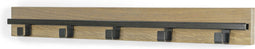 Spinder Design RUMO 5 HOOK Wandkapstok - Blacksmith / Eiken