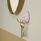 SPINDER DESIGN TICK Wandkapstok - Pale Pink / Goud