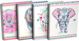 Spiraalblok Oxford Boho Chic A4+ lijn 60vel assorti