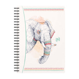 Spiraalblok Oxford Boho Spirit A5 lijn 60vel olifant