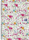 Spiraalblok oxford floral b5 lijn 60vel wit - 5 stuks
