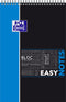 Spiraalblok Oxford Student Easynotes A4+ 4-gaats lijn 80vel assorti