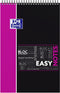 Spiraalblok Oxford Student Easynotes A4+ 4-gaats lijn 80vel assorti