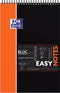 Spiraalblok Oxford Student Easynotes A4+ 4-gaats lijn 80vel assorti