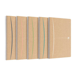 Spiraalblok Oxford Touareg A4 90vel lijn assorti | 20 stuks