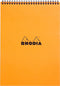 Spiraalblok rhodia a4 lijn 160pag 80gr or | 5 stuks