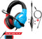 Spirit of Gamer Headset – Kinder Koptelefoon - Koptelefoon - Microfoon – Geschikt Voor Headset Nintendo Switch/PS5/PS4/Xbox Series X/S/Xbox One/Pc – Ruisonderdrukkende Microfoon – Verstelbare hoofdband – Helder geluid – Blauw/Rood/Zwart