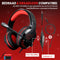 Spirit of Gamer Headset – Kinder Koptelefoon - Koptelefoon - Microfoon – Geschikt Voor Headset Nintendo Switch/PS5/PS4/Xbox Series X/S/Xbox One/Pc – Ruisonderdrukkende Microfoon – Verstelbare hoofdband – Helder geluid – Zwart/Rood