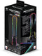 Spirit of Gamer Headset Stand – Headphone Stand – Headset Houder – LED – 4 USB-Poorten – Zwart