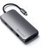 Satechi ST-UCMXAM - USB-C Multiport MX Adapter - Dubbele 4K HDMI - Grijs