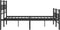 vidaXL - Bedframe - met - hoofd- - en - voeteneinde - metaal - zwart - 140x200 - cm