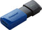 Kingston DataTraveler Exodia M - USB 3.2 Gen 1 - 64GB Blauw (2 stuks)