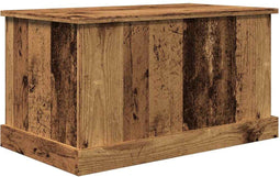 vidaXL - Opbergbox - 70x40x38 - cm - bewerkt - hout - oud - houtkleurig