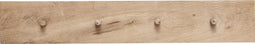 HÜBSCH INTERIOR - Eiken wandkapstok met 4 haakjes FSC® - 60x10cm