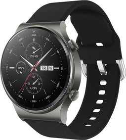 iMoshion Bandje Geschikt voor Huawei Watch GT Pro, Huawei Watch GT 2e Sport (46mm), Huawei Watch GT 2 - iMoshion Siliconen bandje - Zwart