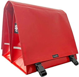 Clarijs fietstas dubbel L - PVC 40L - Uitsparing - Rood