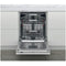 WHIRLPOOL WIO3T126PFE - Volledig integreerbare vaatwasmachine - 14 couverts 46 dB(A) 6th Sense