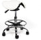 Split-zit ergonomische zadelkruk Wit zithoogte 40CM t/m 58CM Met voetring
