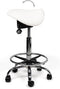 Split-zit ergonomische zadelkruk Wit zithoogte 70CM t/m 86CM Met voetring