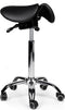 Split-zit ergonomische zadelkruk Zwart zithoogte 70CM t/m 86CM Zonder voetring