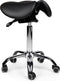 Split-zit ergonomische zadelkruk Zwart zithoogte 70CM t/m 86CM Zonder voetring