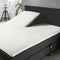 Splittopper Hoeslaken Jersey Katoen - 180x210/220cm - ivoor - Split Enkel - Single Split