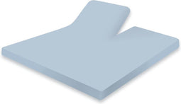 Splittopper Hoeslaken Katoen Perkal - artic ice - 180x200cm - Split Enkel - Single Split