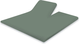 Splittopper Hoeslaken Katoen Perkal - Grenat Green - 160x200cm - Split Enkel - Single Split