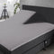 Splittopper Hoeslaken Katoen Perkal - licht grijs - 180x200cm - Split Enkel - Single Split