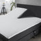 Splittopper Hoeslaken Katoen Perkal - licht grijs - 180x220cm - Split Enkel - Single Split