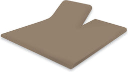 Splittopper Hoeslaken Katoen Perkal - zand - 180x210/220cm - Split Enkel - Single Split