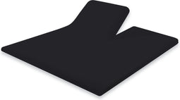 Splittopper Hoeslaken Katoen Perkal - zwart - 160x200cm - Split Enkel - Single Split