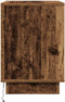vidaXL - Nachtkasten - met - LED - - - 2 - stuks - - - Oud - Hout - - - 50x34,5x50 - cm