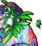 UNIDRAGON Houten Puzzel Voor Volwassenen Dier - Serieuze Panda - 110 stukjes - Small 18x24 cm