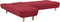 ALSTEN - Hoekslaapbank - Rood - Rechterzijde - 257 cm - Polyester