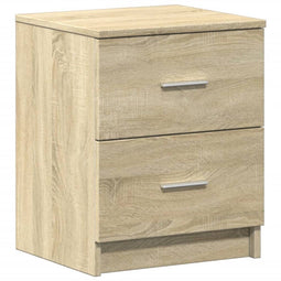 vidaXL - Nachtkastje - met - 2 - lades - 40x36x50 - cm - sonoma - eikenkleurig
