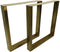 Tafelpoten U-model Set van 2 - 72x10x69 - Antique gold - Metaal